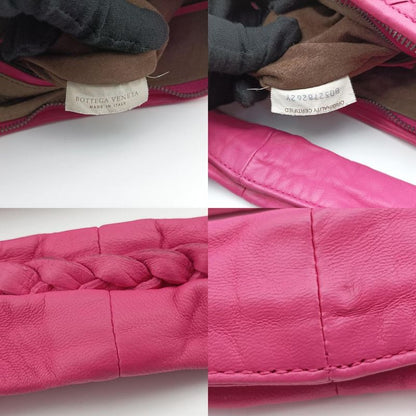 Bottega Veneta Intrecciato Rose Red Lambskin B03278262y