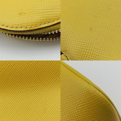Prada Quill Top Handle Yellow Saffiano Leather Bl0902 25