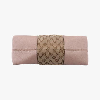 Gucciguccissima Bree Beige And Pink Canvas And Leather 323673 G015737322