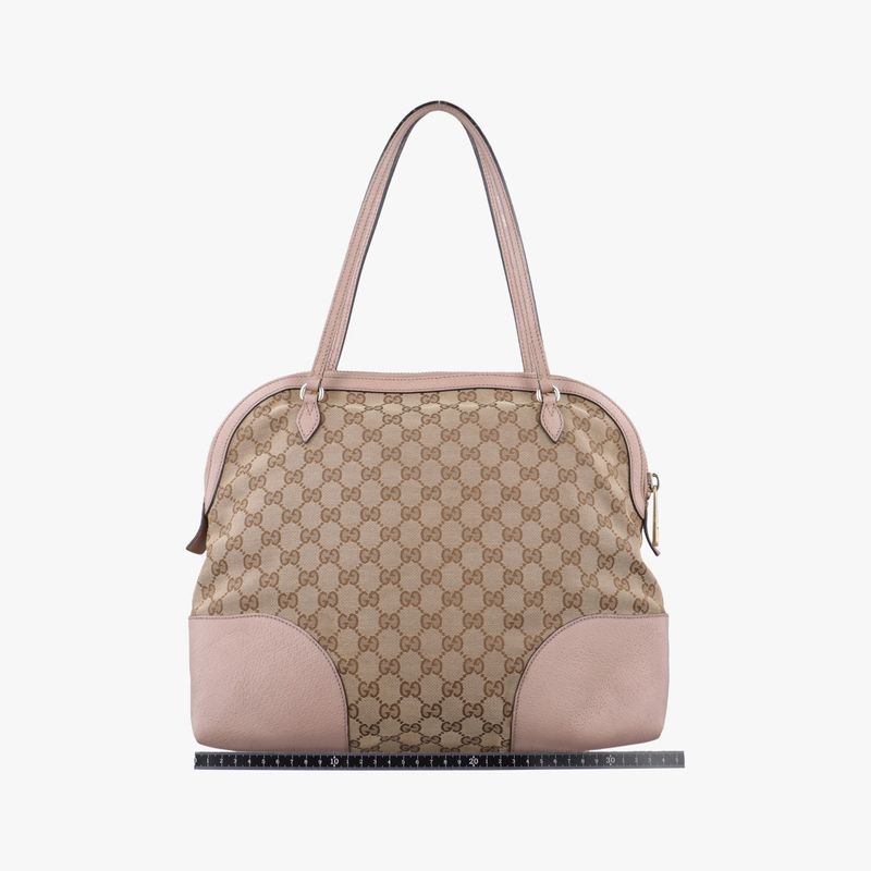 Gucciguccissima Bree Beige And Pink Canvas And Leather 323673 G015737322