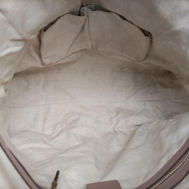 Gucciguccissima Bree Beige And Pink Canvas And Leather 323673 G015737322