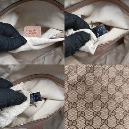 Gucciguccissima Bree Beige And Pink Canvas And Leather 323673 G015737322