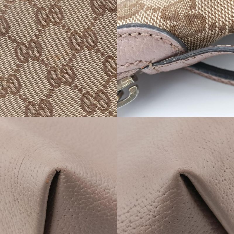 Gucciguccissima Bree Beige And Pink Canvas And Leather 323673 G015737322