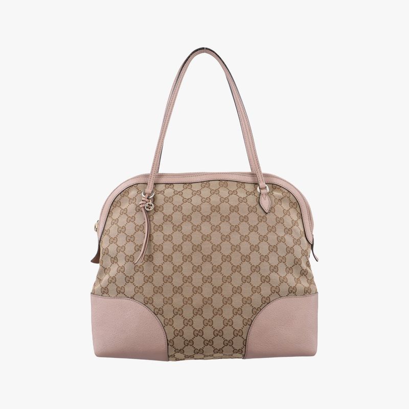 Gucciguccissima Bree Beige And Pink Canvas And Leather 323673 G015737322