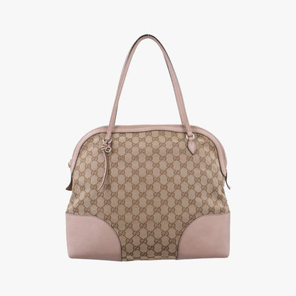 Gucciguccissima Bree Beige And Pink Canvas And Leather 323673 G015737322