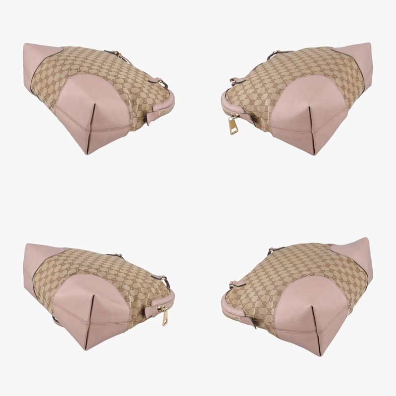 Gucciguccissima Bree Beige And Pink Canvas And Leather 323673 G015737322