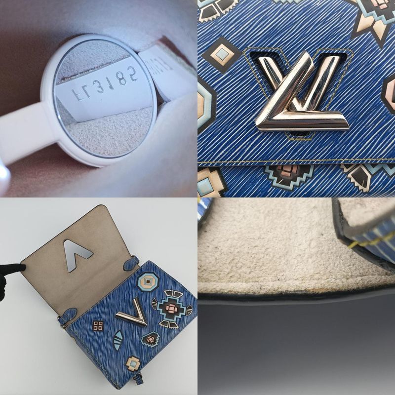 Louis Vuitton Twist MM Blue And Multicolor Epi M54865 Fl3185