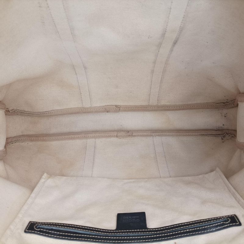 Gucci Diamante Beige And Black PVC Coated Canvas 208463 E013231809