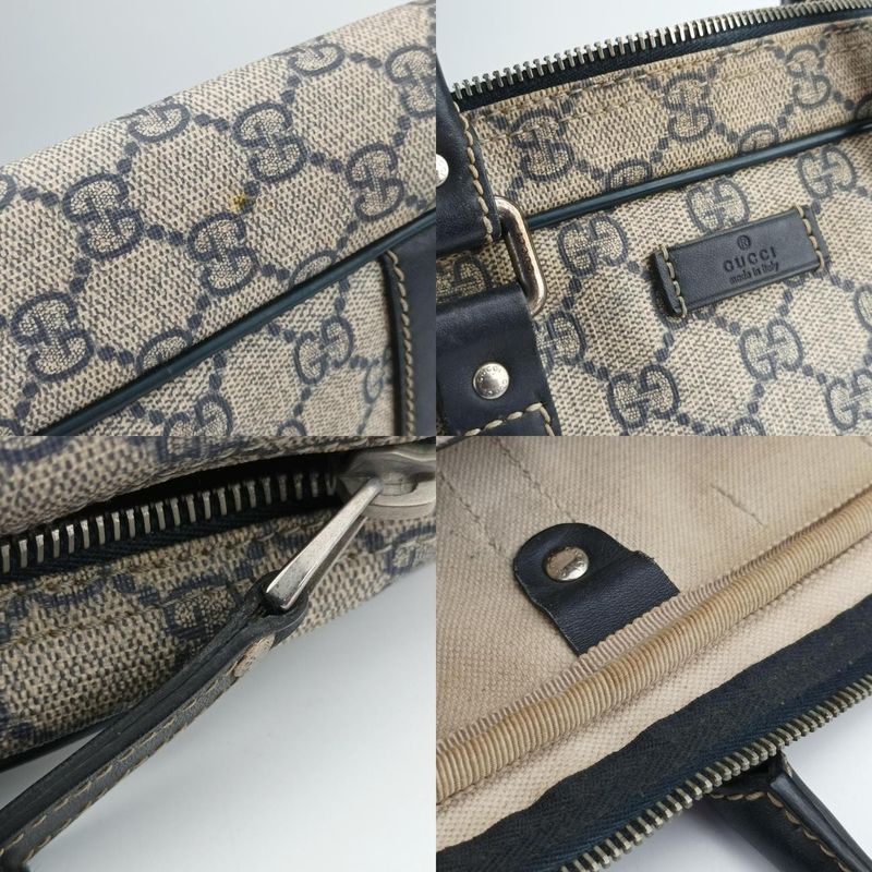 Gucci Diamante Beige And Black PVC Coated Canvas 208463 E013231809
