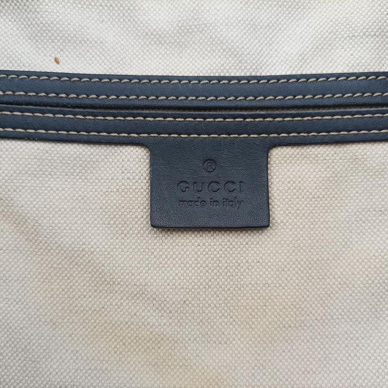 Gucci Diamante Beige And Black PVC Coated Canvas 208463 E013231809