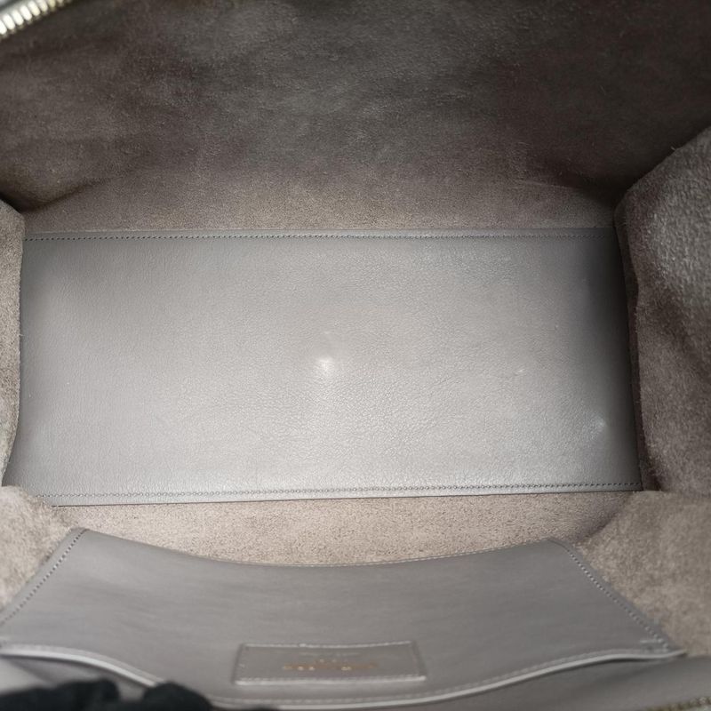 Yves Saint Laurentyves Saint Laurent Baby Cabas Su Grey Leather 394461 Grp394461