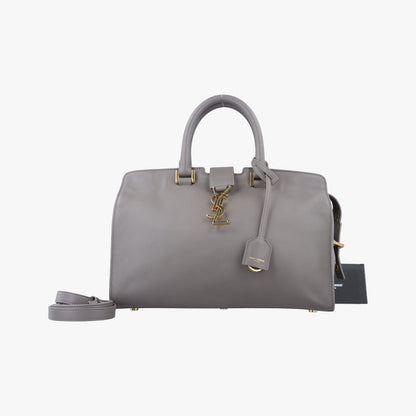 Yves Saint Laurentyves Saint Laurent Baby Cabas Su Grey Leather 394461 Grp394461