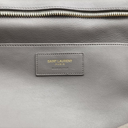 Yves Saint Laurentyves Saint Laurent Baby Cabas Su Grey Leather 394461 Grp394461