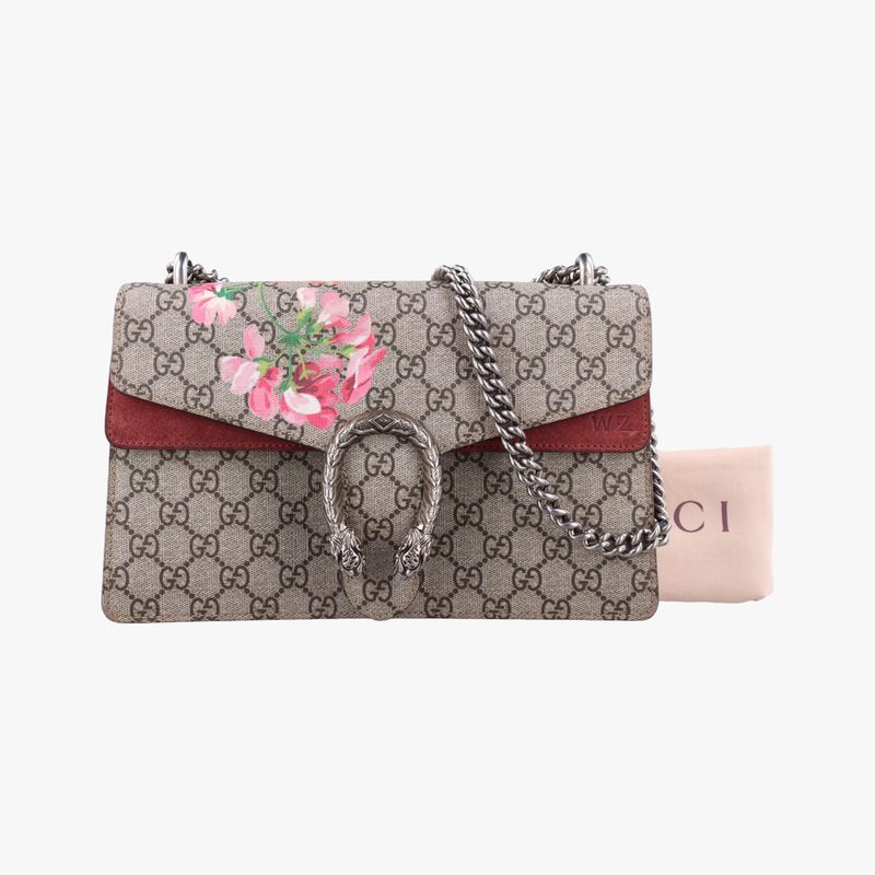 Gucci Dionysus Beige Red And Multicolor PVC Coated Canvas And Suede 400249