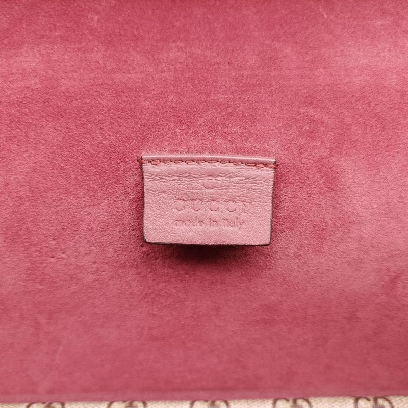 Gucci Dionysus Beige Red And Multicolor PVC Coated Canvas And Suede 400249