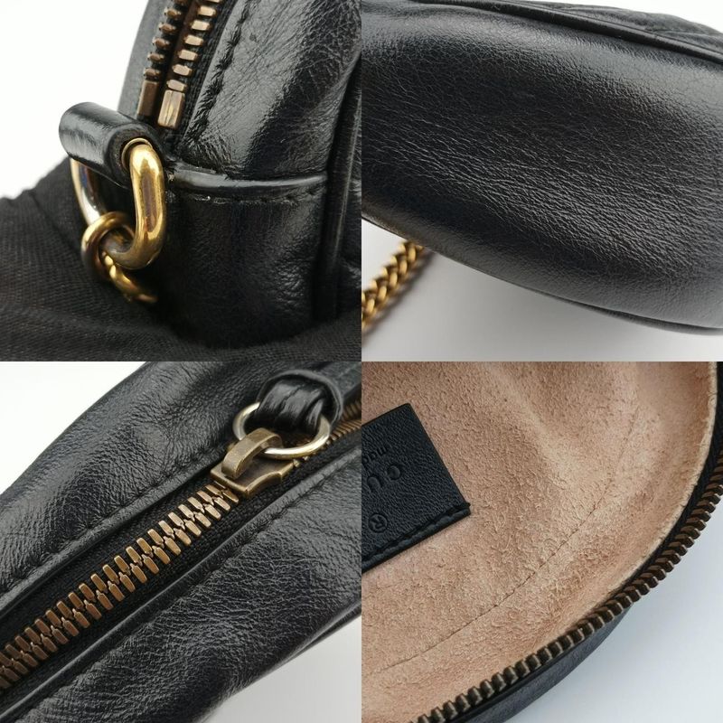 Guccigg Marmont Black Leather 550154 F027920021