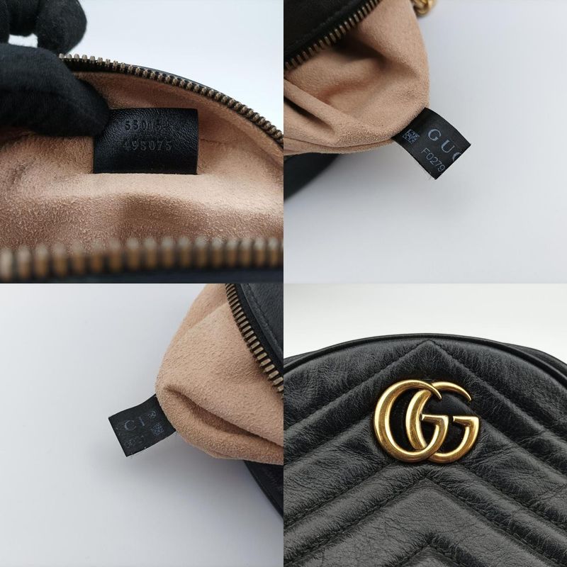 Guccigg Marmont Black Leather 550154 F027920021