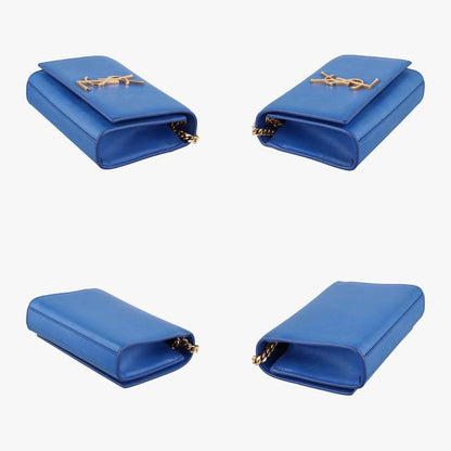 Yves Saint Laurentyves Saint Laurent Kate Blue Caviar Skin 354121 Tct3541211114