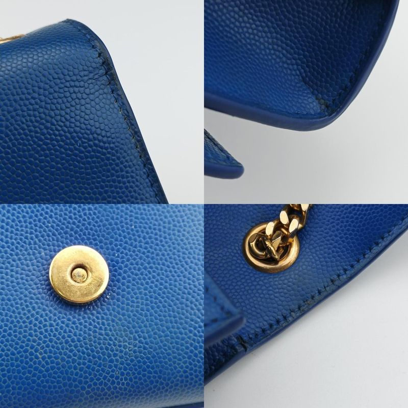 Yves Saint Laurentyves Saint Laurent Kate Blue Caviar Skin 354121 Tct3541211114