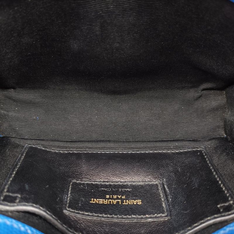 Yves Saint Laurentyves Saint Laurent Kate Blue Caviar Skin 354121 Tct3541211114