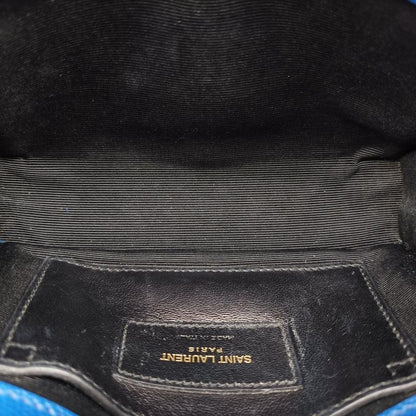 Yves Saint Laurentyves Saint Laurent Kate Blue Caviar Skin 354121 Tct3541211114