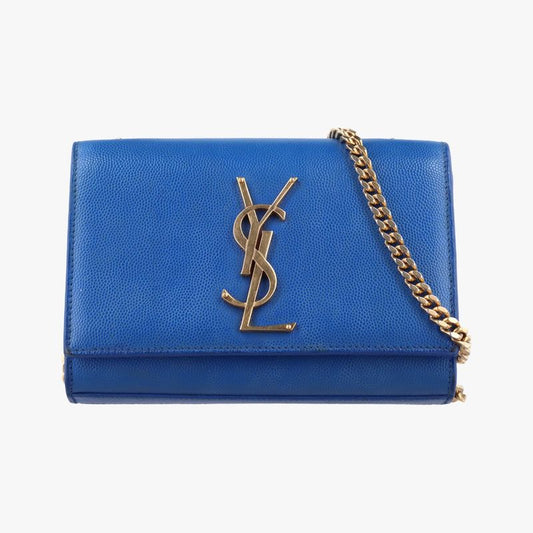Yves Saint Laurentyves Saint Laurent Kate Blue Caviar Skin 354121 Tct3541211114