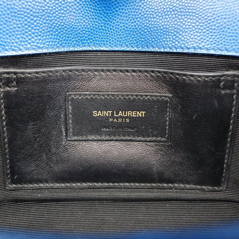 Yves Saint Laurentyves Saint Laurent Kate Blue Caviar Skin 354121 Tct3541211114