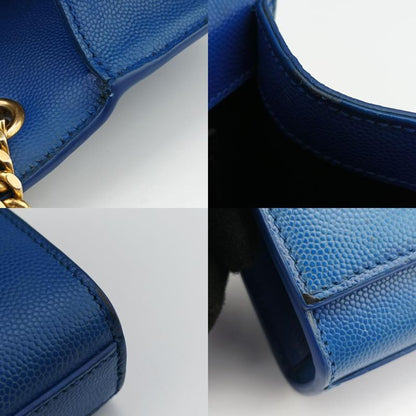 Yves Saint Laurentyves Saint Laurent Kate Blue Caviar Skin 354121 Tct3541211114
