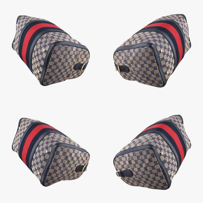 Guccisherry Line Navy Red And Beige Canvas And Leather 247205 H013613447