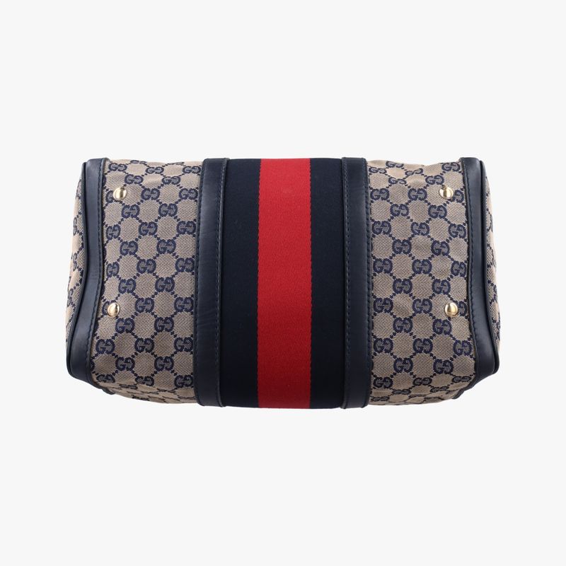 Guccisherry Line Navy Red And Beige Canvas And Leather 247205 H013613447