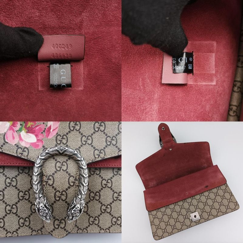 Gucci Dionysus Beige Red And Multicolor PVC Coated Canvas 400249 G025042647