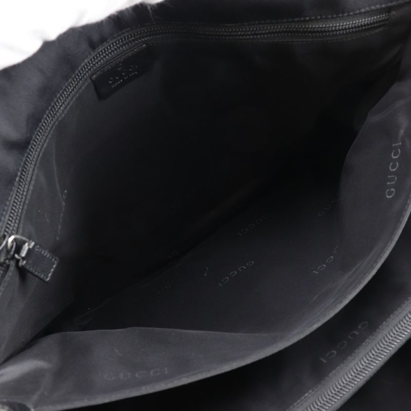 Gucci Nylon Canvas Black Unisex Shoulder Bag