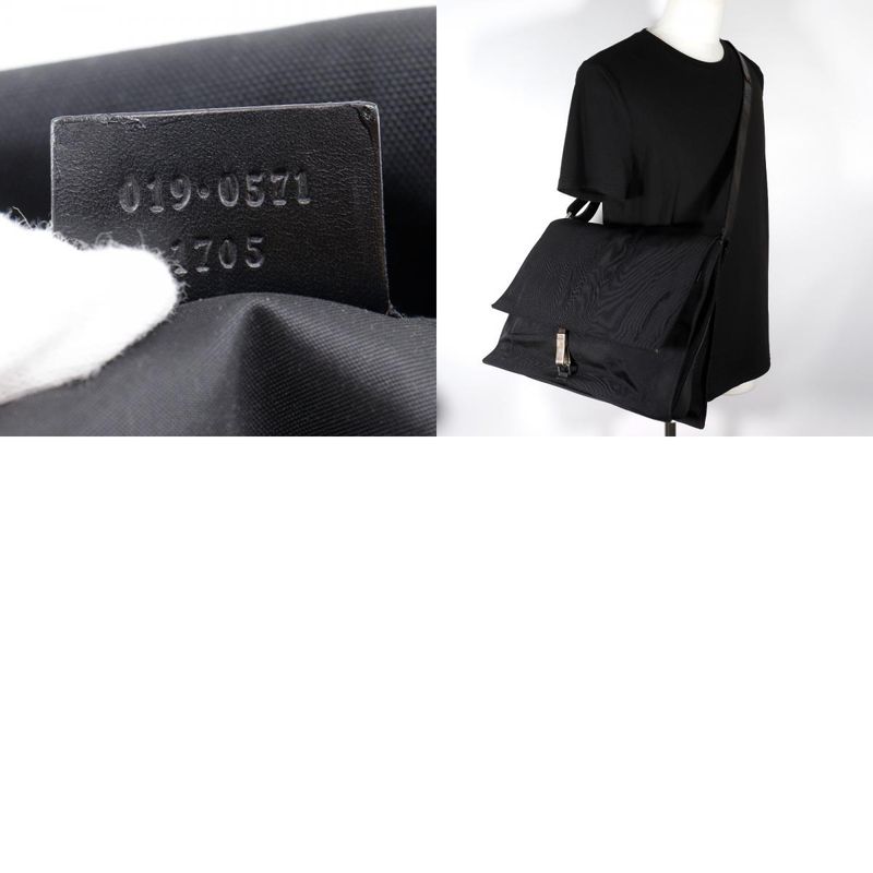 Gucci Nylon Canvas Black Unisex Shoulder Bag