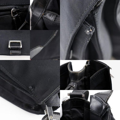 Gucci Nylon Canvas Black Unisex Shoulder Bag