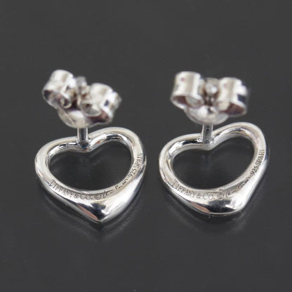 Tiffany & Co Open Heart Earrings 925 Earring Back External E1594