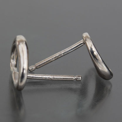 Tiffany & Co Open Heart Earrings 925 Earring Back External E1594