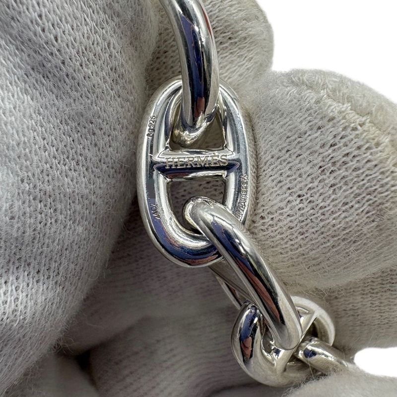 3425 Hermes Bracelet Chaine D'ancre MM H101994b 014 Ag925 14 Frames Silver