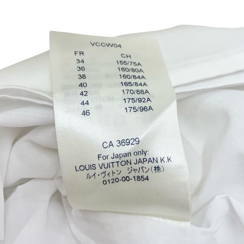 Louis Vuitton Dress Cotton White Gold Logo Fitnf Sleeveless