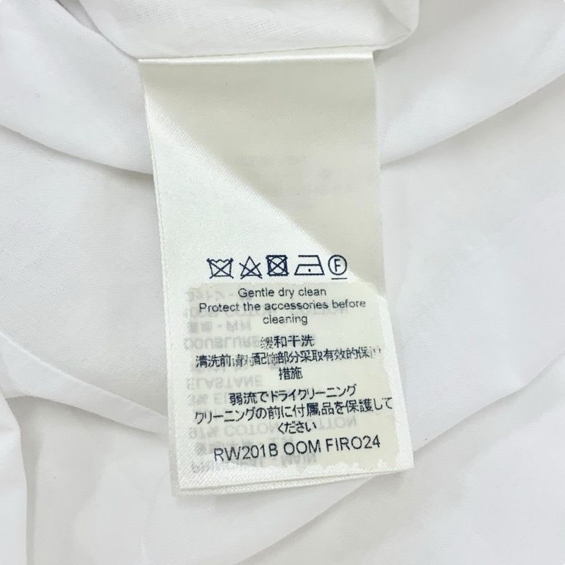 Louis Vuitton Dress Cotton White Gold Logo Fitnf Sleeveless