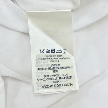 Louis Vuitton Dress Cotton White Gold Logo Fitnf Sleeveless