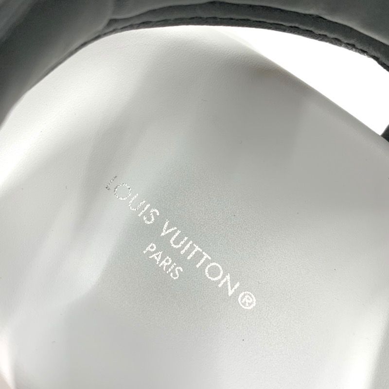 Louis Vuitton Pool Pillow Line Sandals Shoes Leather White Black White Unused