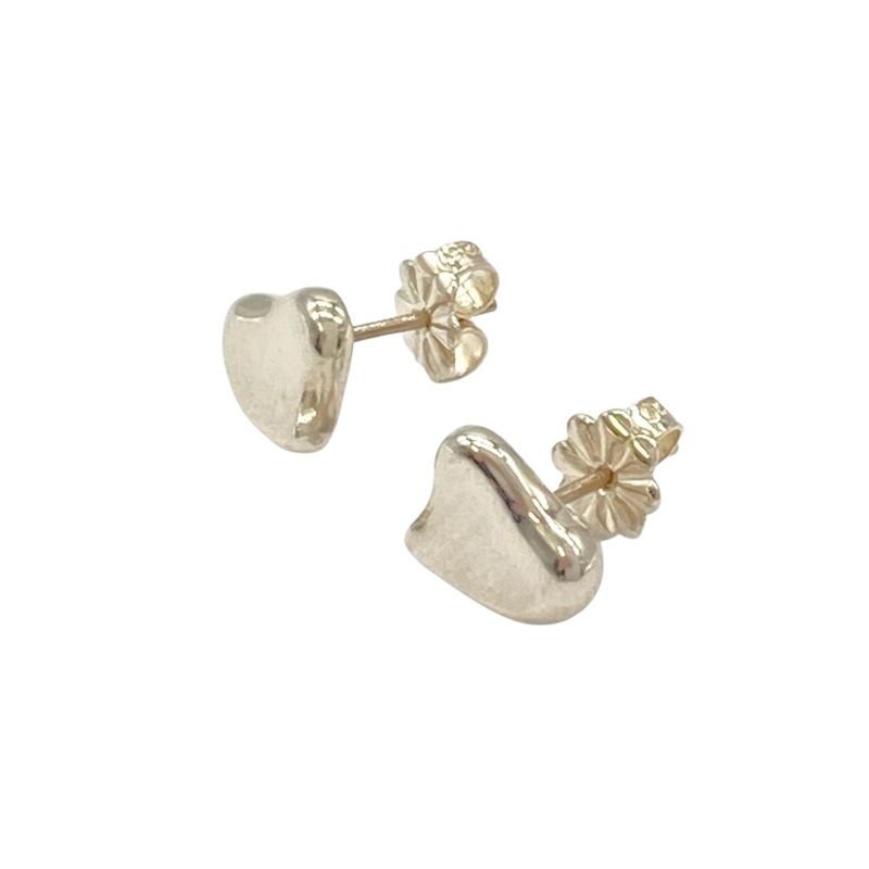 Tiffany & Co Tiffany & Co Full Heart Earrings Sv925 28g Silver Ladies