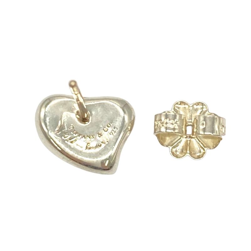 Tiffany & Co Tiffany & Co Full Heart Earrings Sv925 28g Silver Ladies