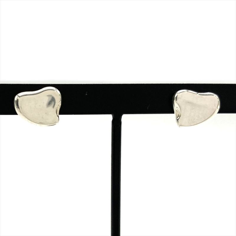 Tiffany & Co Tiffany & Co Full Heart Earrings Sv925 28g Silver Ladies