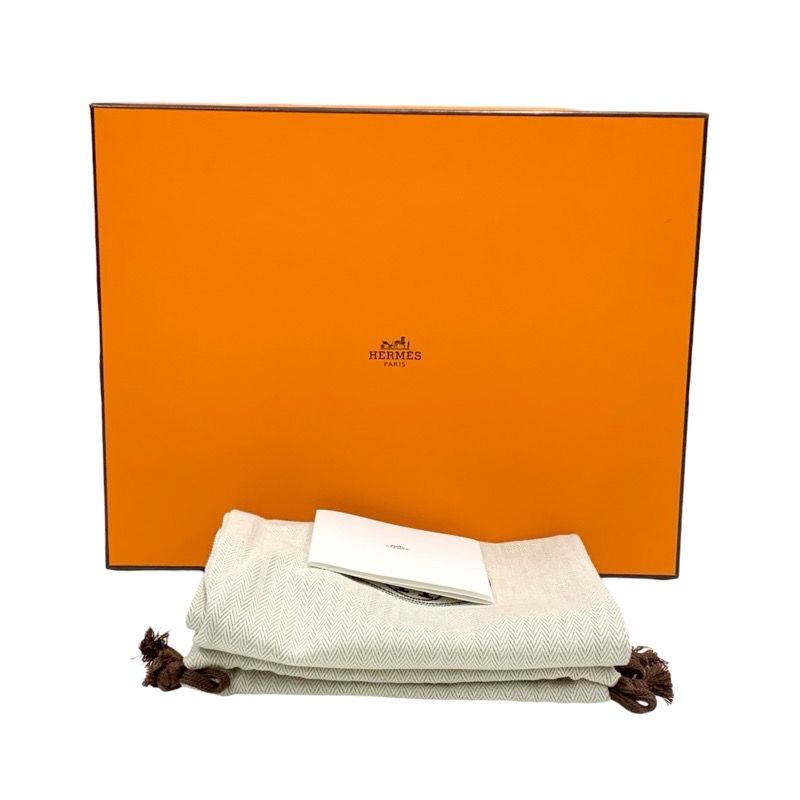 Hermes Oran Brides De GALA Sandals Shoes Suede Canvas Brown Multicolor Flat