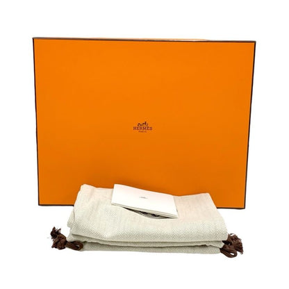 Hermes Oran Brides De GALA Sandals Shoes Suede Canvas Brown Multicolor Flat