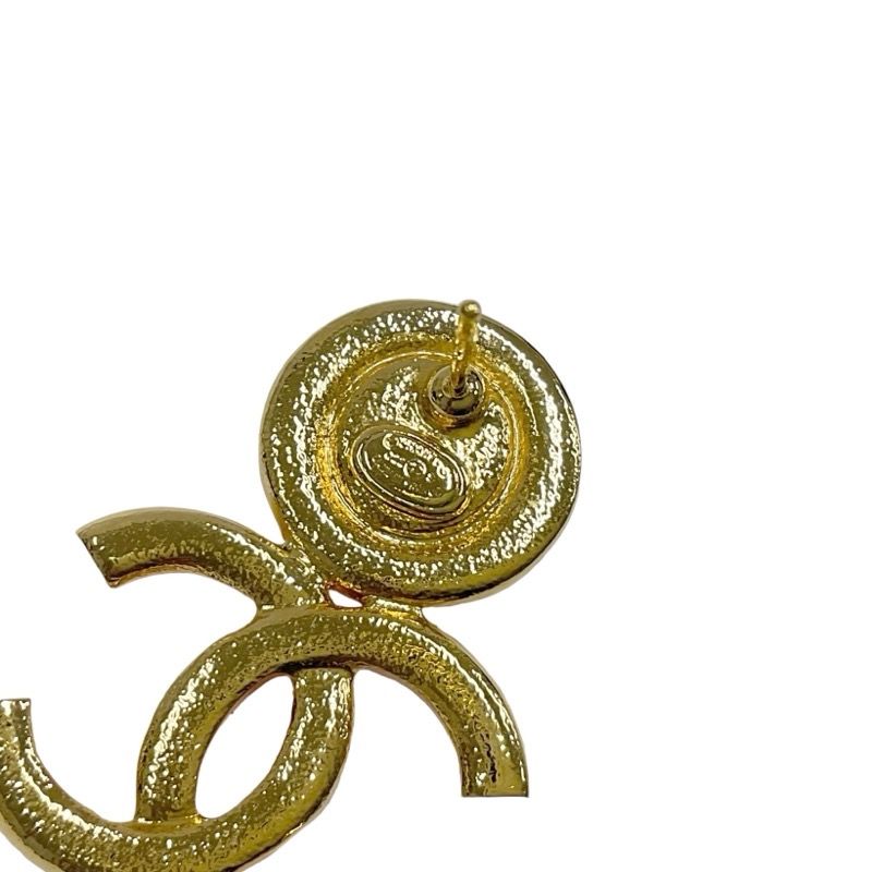 Chanel Earrings Earring Gold Pink Here Mark