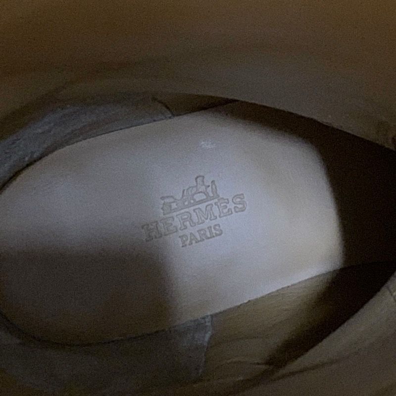 Hermes Jumping Boots Long Boots Shoes Canvas Leather Beige Black Silver Kelly