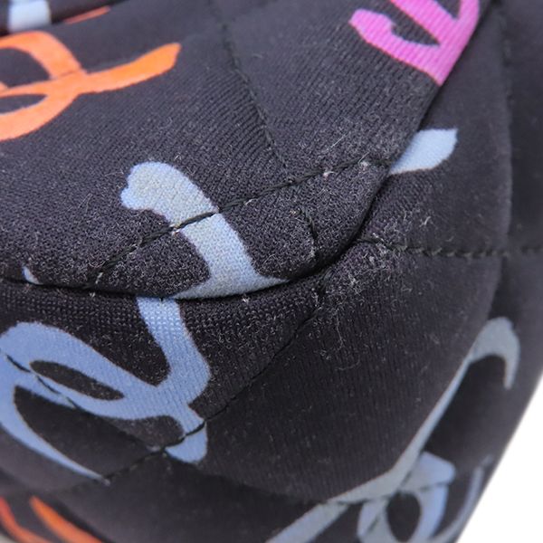 Chanel Shoulder Bag Mini Matelasse 20 Fabric Leather Navy X Multicolor Gold