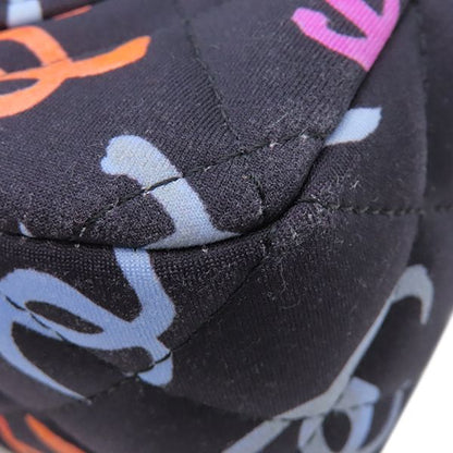 Chanel Shoulder Bag Mini Matelasse 20 Fabric Leather Navy X Multicolor Gold